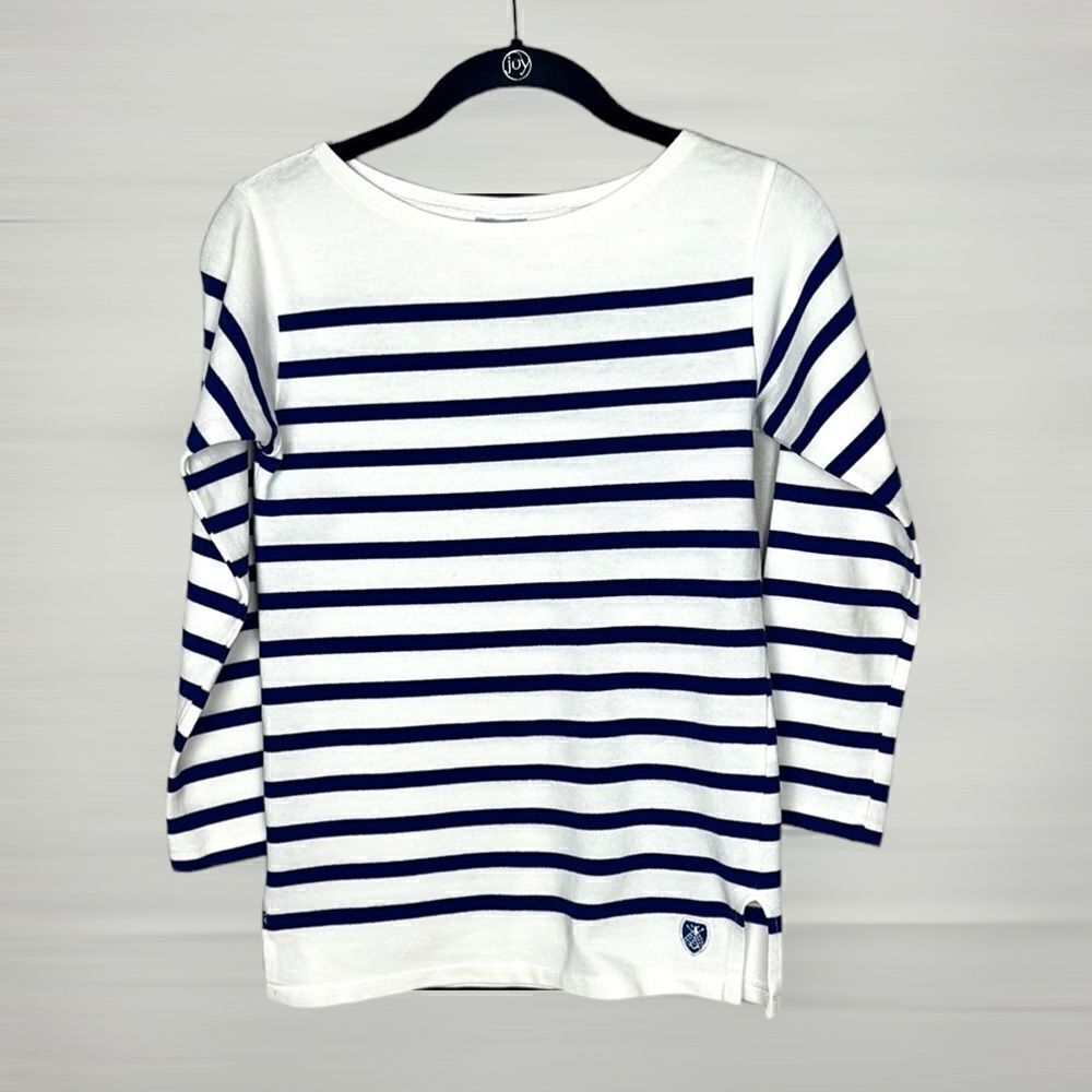 Orcival Girl’s Basque French Sailor
Shirt Cotton Striped made in France 14A - Picture 2 of 10